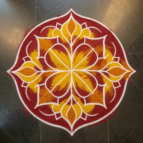 Sanskar Bharti rangoli: संस्कार भारती रंगोली design for Diwali